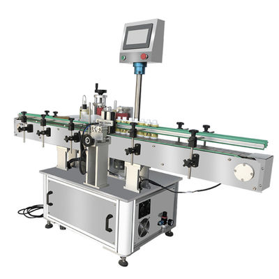 Μηχανή αυτοματοποίησης ετικέτας 30-80 PC/min για στρογγυλή μπουκάλι με μία πλευρά
