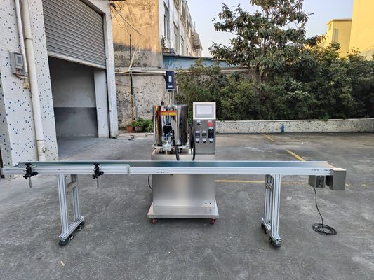 Μηχανή πλήρωσης αντλιών με μονή κεφαλή με 3 μέτρα μεταγωγική ζώνη