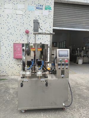 Μηχανή πλήρωσης διπλής κεφαλής για κρέμες 5KW 80L όγκος τύμπανο