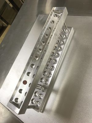 24 τρύπες Custom Lipstick Mold V σχήμα Diy Lipstick Mold κράμα αλουμινίου