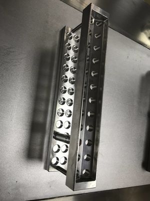 24 τρύπες Custom Lipstick Mold V σχήμα Diy Lipstick Mold κράμα αλουμινίου