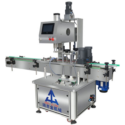 220V 50Hz Servo Automatic Capping Machine 0.3-0.8 Mpa Προμήθεια αέρα από ανοξείδωτο χάλυβα