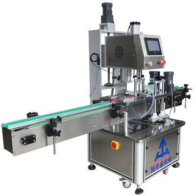 220V 50Hz Servo Automatic Capping Machine 0.3-0.8 Mpa Προμήθεια αέρα από ανοξείδωτο χάλυβα