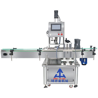 220V 50Hz Servo Automatic Capping Machine 0.3-0.8 Mpa Προμήθεια αέρα από ανοξείδωτο χάλυβα